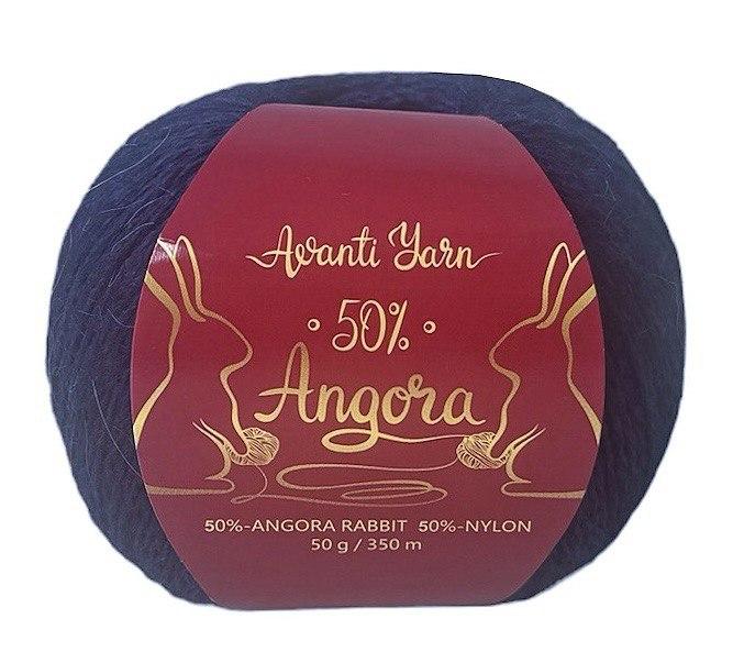 Avanti Yarn ANGORA 50 (Аванті Ярн Ангора 50) № 920 (F20) синій (Пряжа ангора, нитки для в'язання)