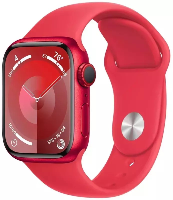 Apple Watch Series 9 41mm (PRODUCT)RED Aluminum Case with Red Sport Band S/M (MRXG3)