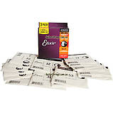 Струны Elixir 16545 Nanoweb Phosphor Bronze Light 12-53 3 sets, фото 3