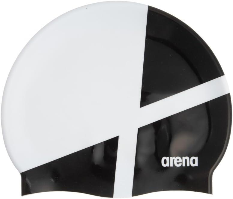 Шапочка для плавання Arena Icons Team Stripe Cap (001463-120) White/Black, фото 1