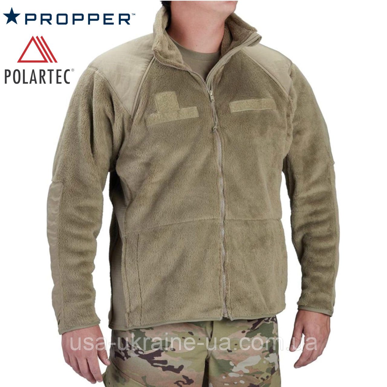 Тактична флісова куртка ECWCS GEN III Level 3 Propper Polartec койот, фото 1