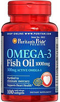 Puritans Pride Omega-3 Fish Oil 1000 mg, 100softgels