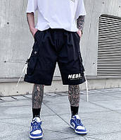 Шорти карго чоловічі молодіжні повсякденні чорні