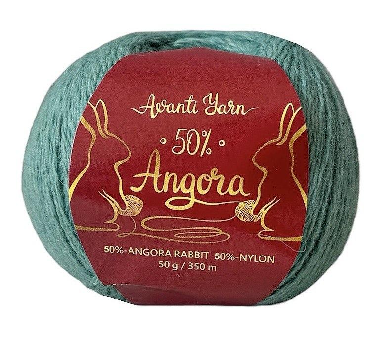 Avanti Yarn ANGORA 50 (Аванті Ярн Ангора 50) № F15 ментол (Пряжа ангора, нитки для в'язання)