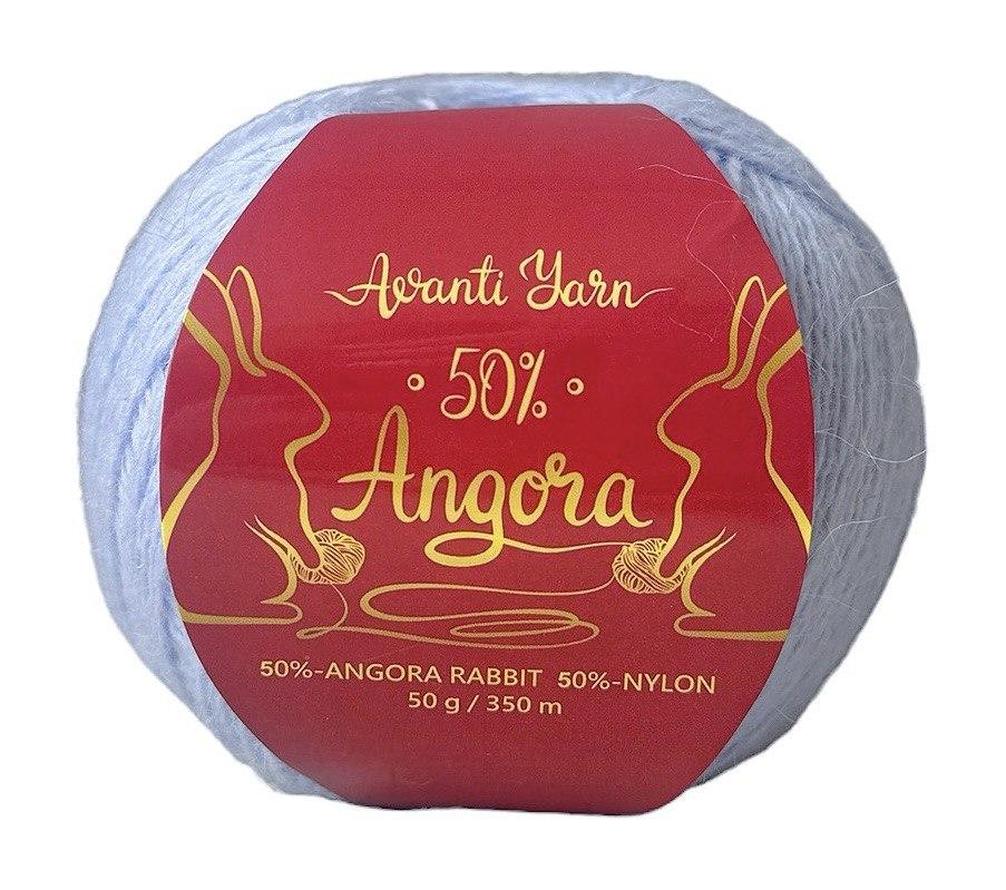 Avanti Yarn ANGORA 50 (Аванті Ярн Ангора 50) № F49 блакитний (Пряжа ангора, нитки для в'язання)
