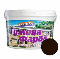 Фарба гумова Akrilika, коричнева, 11 л