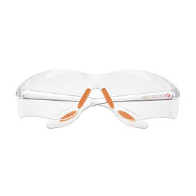 Окуляри захисні прозорі, матеріал лінз полікарбонат, матеріал заушников полікарбонат, захист від удару mst