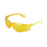 Окуляри захисні жовті, матеріал лінз полікарбонат, матеріал заушников полікарбонат, захист від удару INTERTOOL, фото 3