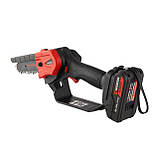 Міні-пилка ланцюгова акумуляторна 20 В, шина 10 см, 4 м/с, літій-іон, 2.0 Ач, ЗП 2А, STORM INTERTOOL WT-9109, фото 3