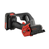 Міні-пилка ланцюгова акумуляторна 20 В, шина 10 см, 4 м/с, літій-іон, 2.0 Ач, ЗП 2А, STORM INTERTOOL WT-9109, фото 4