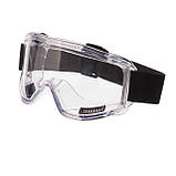 Окуляри захисні прозорі закритого типу, матеріал лінз полікарбонат, оптичний клас 2 INTERTOOL SP-0078 mst, фото 2