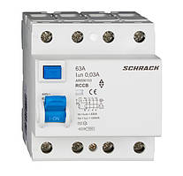Уст-во зах. вимкнути. AMPARO 63А 4P 10кА 30мА, тип АС