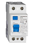 Уст-во зах. вимкнути. AMPARO 63А 4P 10кА 30мА, тип АС