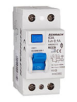 Уст-во зах. вимкнути. AMPARO 63А 4P 10кА 100мА, тип АС