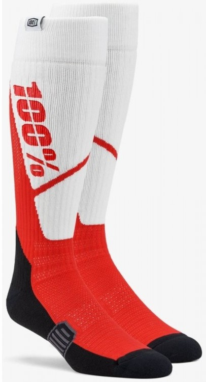 Мотошкарпетки Ride 100% Torque червоний, S/M