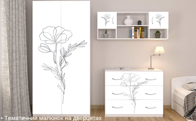 Дитяча/підліткова кімната, меблі у спальню з фотодруком, комплектуючі меблів Драйв