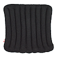 Ортопедичне сидіння з наповнювачем гречане лушпиння Класик 40×40 Чорне Вельвет, фото 2