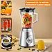 Блендер стаціонарний кухонний 2 в 1 з кавомолкою Sokany SK-186 Fm, фото 5