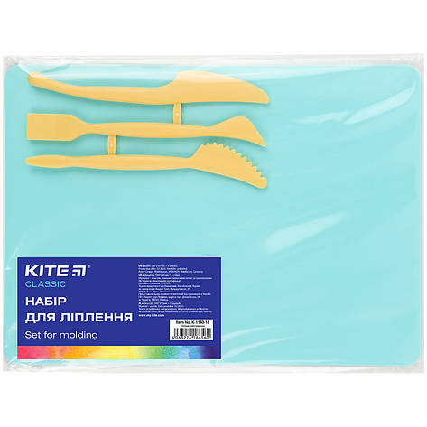 Набір для ліплення(дощ.180х250мм+3 стеки),м'ятн.Kite Classic, фото 1