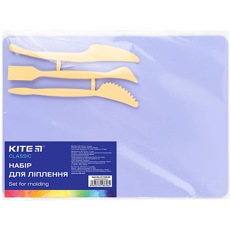 Набір для ліплення(дощ.180х250 мм+ 3стеки),бузк.Kite Classic, фото 1