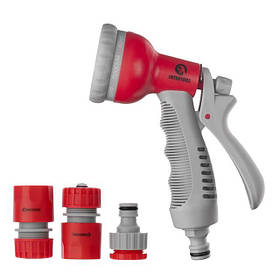 Пістолет-розпилювач для поливу 8-ми функціональний (центральний, туман, душ, кутовий, повний, злива, конічний, pwtl