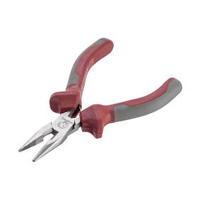 Плоскогубці подовжені прямі прецизійні з двокомпонентними накладками на рукоятки, 115 мм INTERTOOL NT-0102 pwt