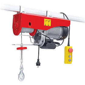 Лебідка електрична потужністю 0.9 кВт, лебідка вантажопідйомністю 250/500кг, лебідка електрична INTERTOOL GT1482 pwtl