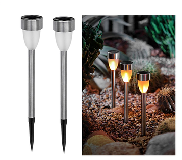 Вуличний LED світильник садово-парковий на сонячній батареї, набір - 2шт