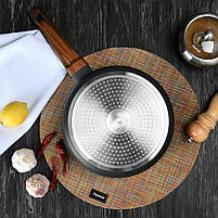 Сковорода-сотейник Fissman Capella Ø28см mebelime з антипригарним покриттям TiPro (титан), фото 4