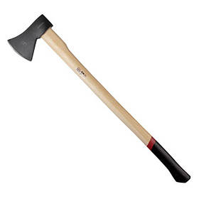 Сокира 1600 г INTERTOOL HT-0271, сокира з дерев'яною ручкою, сокира з дерева пекан, сокира для колки дров
