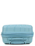 Валіза мала S поліпропілен синя 55х38х24(+5)см/47л/2.8кг/Worldline 287, фото 4