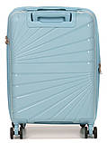 Валіза мала S поліпропілен синя 55х38х24(+5)см/47л/2.8кг/Worldline 287, фото 2