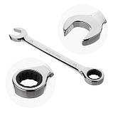 Набір ключів комбінованих з храповим механізмом 11 од., 8-19 мм, Cr-V; PROF DIN3113 INTERTOOL XT-1304 mg, фото 2