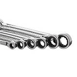 Набір ключів комбінованих з храповим механізмом 11 од., 8-19 мм, Cr-V; PROF DIN3113 INTERTOOL XT-1304 mg, фото 4