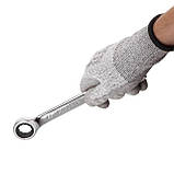 Набір ключів комбінованих з храповим механізмом 11 од., 8-19 мм, Cr-V; PROF DIN3113 INTERTOOL XT-1304 mg, фото 7