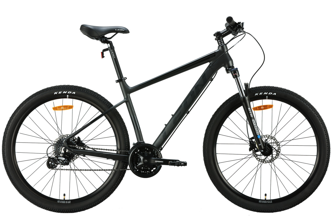 Велосипед алюміній 27.5" Leon XC 80 AM Hydraulic lock out HDD рама-18" сірий з чорним (матовий) 2024