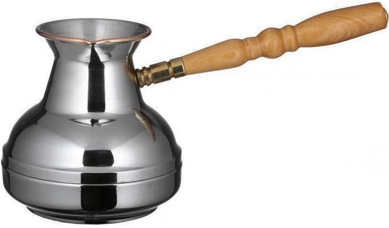 Турка мідна суцільнокатана 550мл greenpharm greenpharm зі знімною ручкою, фото 1