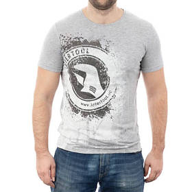 Футболка сіра меланж М 100% бавовна INTERTOOL SP-2222 Футболка чоловіча