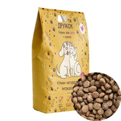 Корм преміум класу для котів ТМ Дружок зі смаком курки (10кг), фото 1