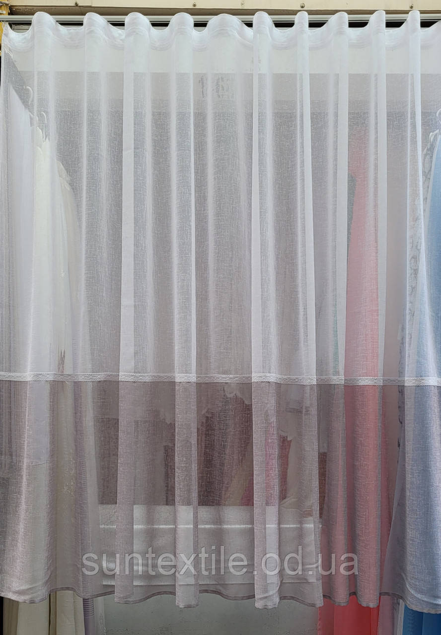 Тюль кухонна лляна, фото 1