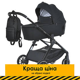 Універсальний візочок 2в1 El Camino GENESIS ME 1126 Jet Black Чорний