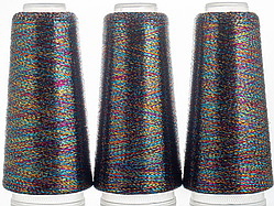 Lurex(Люрекс)-48 чорний із райдужним