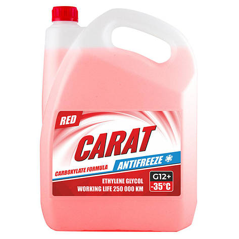 Антифриз CARAT G12+ RED (червоний) 4,3кг, фото 1