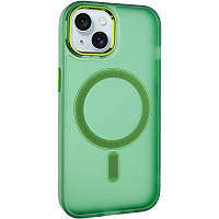 Чохол TPU+PC Lily with MagSafe для Apple iPhone 15 (6.1") Army Green