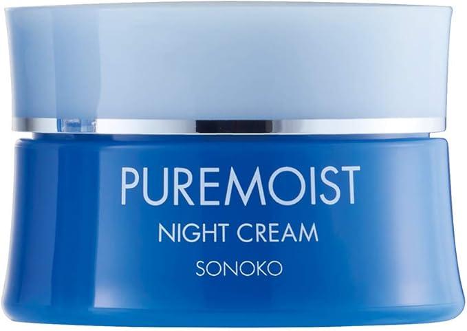 SONOKO Pure Moist Night Cream зволожувальний нічний крем із керамідами та рослинними екстрактами 30 g