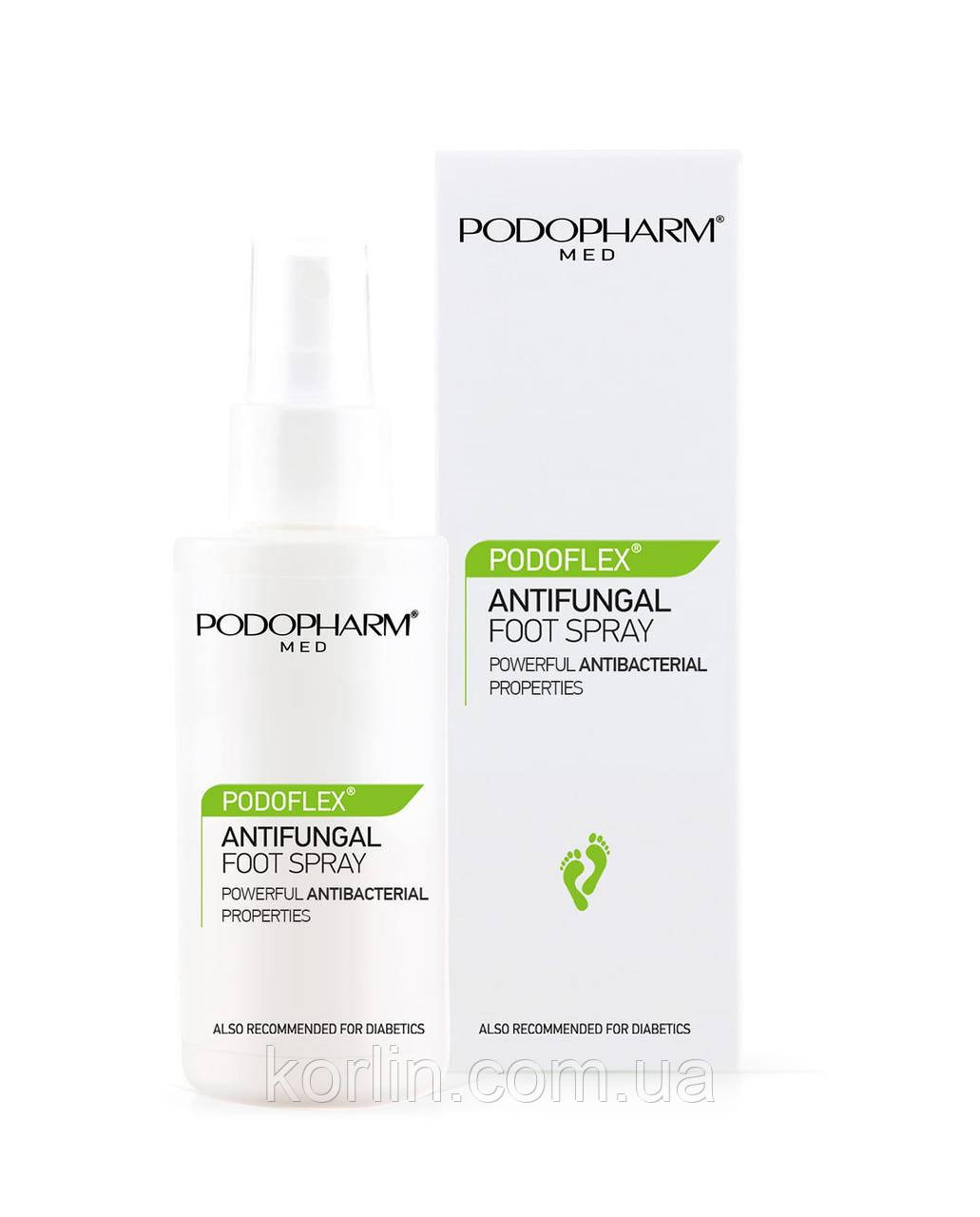 Podopharm Podoflex Antifungal Foot Spray Протигрибковий спрей для ніг 100 мл Порофарм Доставка з ЄС