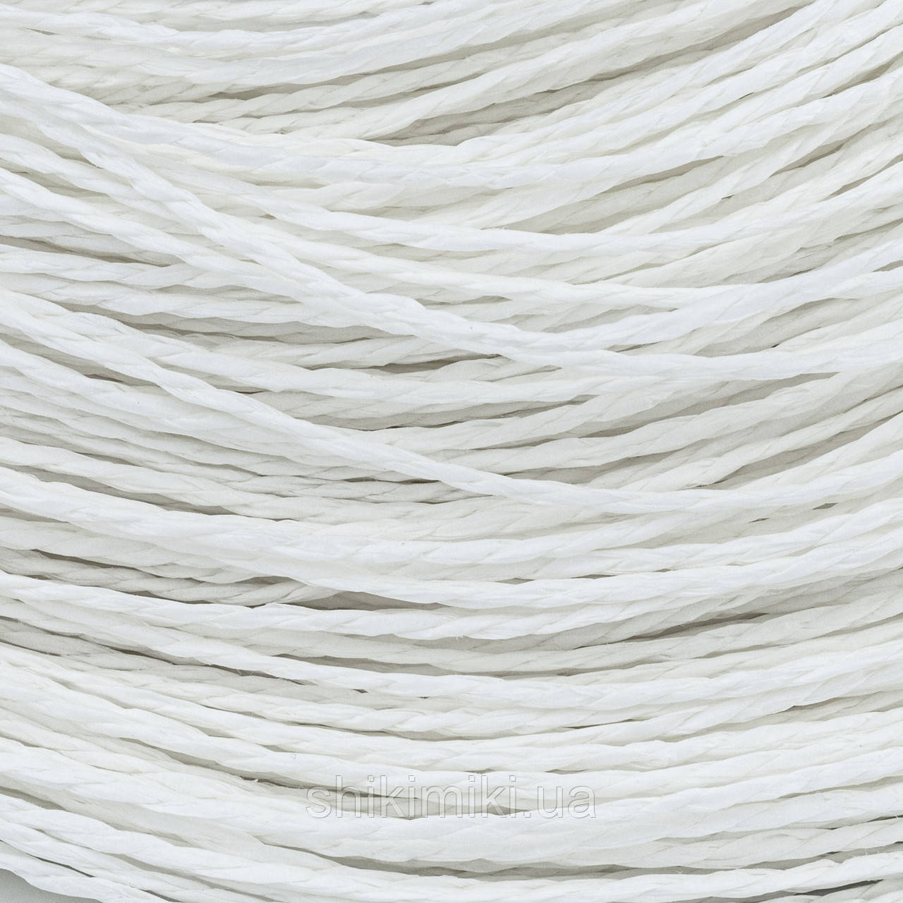 Пряжа Raffia кручена, колір Білий