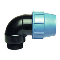 Коліно з зовнішньою різзю Ду 40х1 1/2" Unidelta