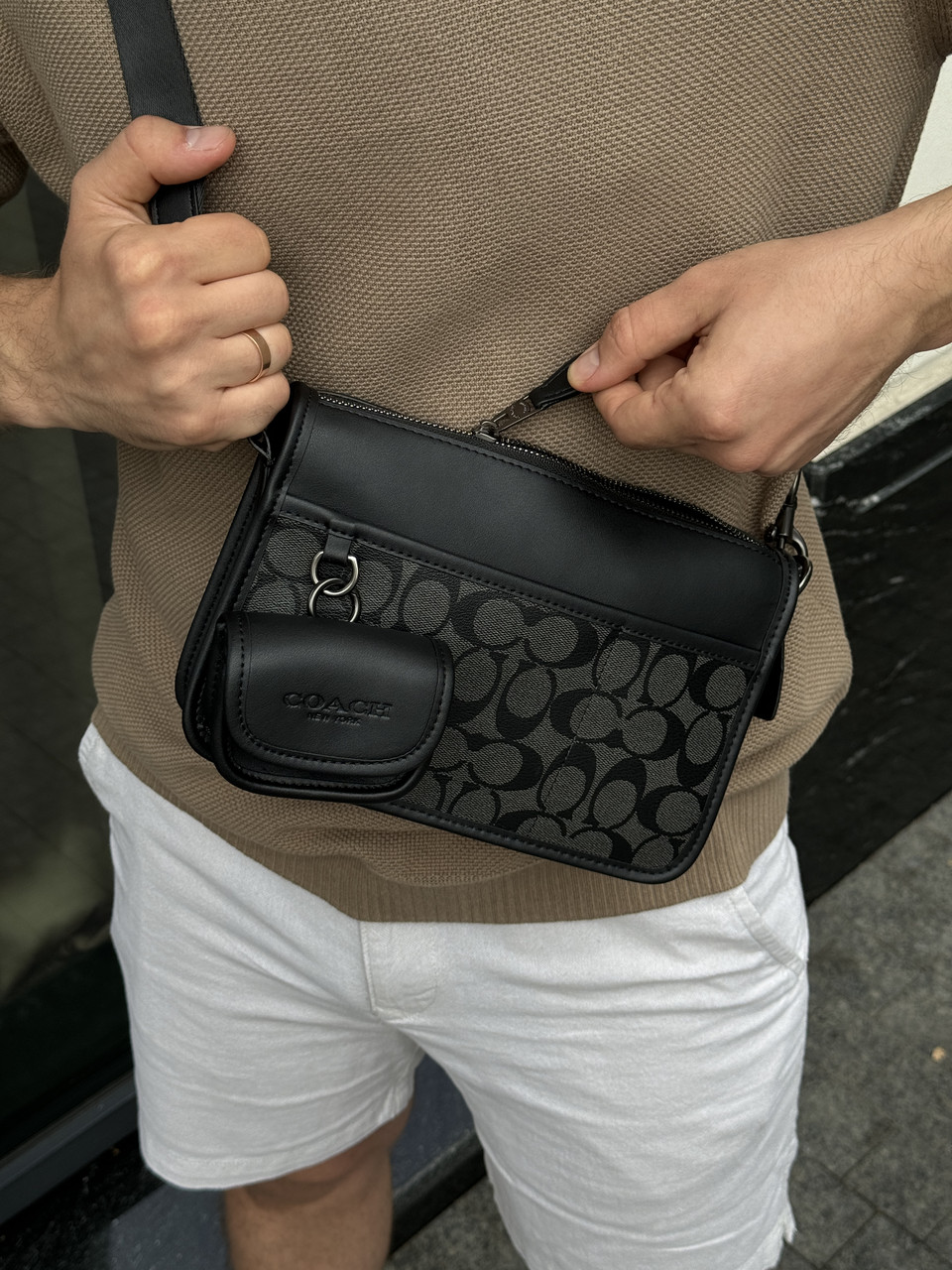 Чоловіча брендова сумка, фото 1