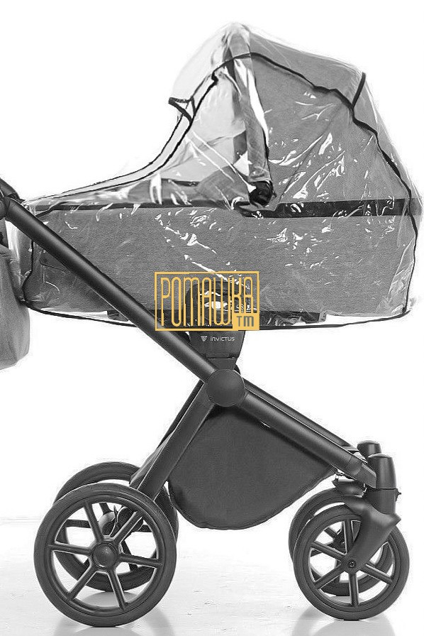 Дощовик для коляски люльки універсальний із вікном на запах використовується як чохол або накидка від дощу (3967ПРЗБ)